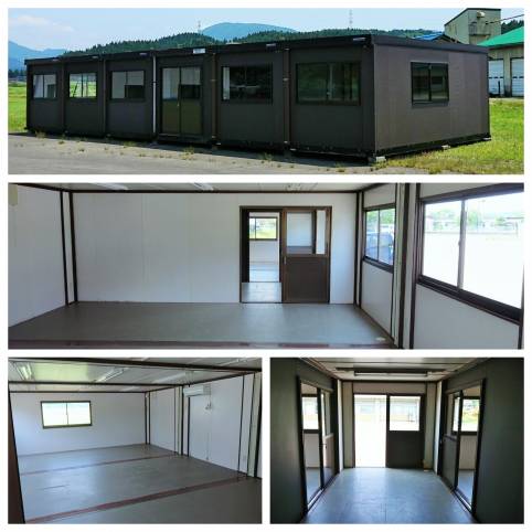 工事現場の事務所　平屋や二階建て・間取りもご要望にお応えします。