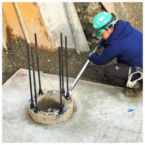 杭頭補強筋ＮＣＰアンカー工法：強度管理を可能にした、機械式杭頭接合工法